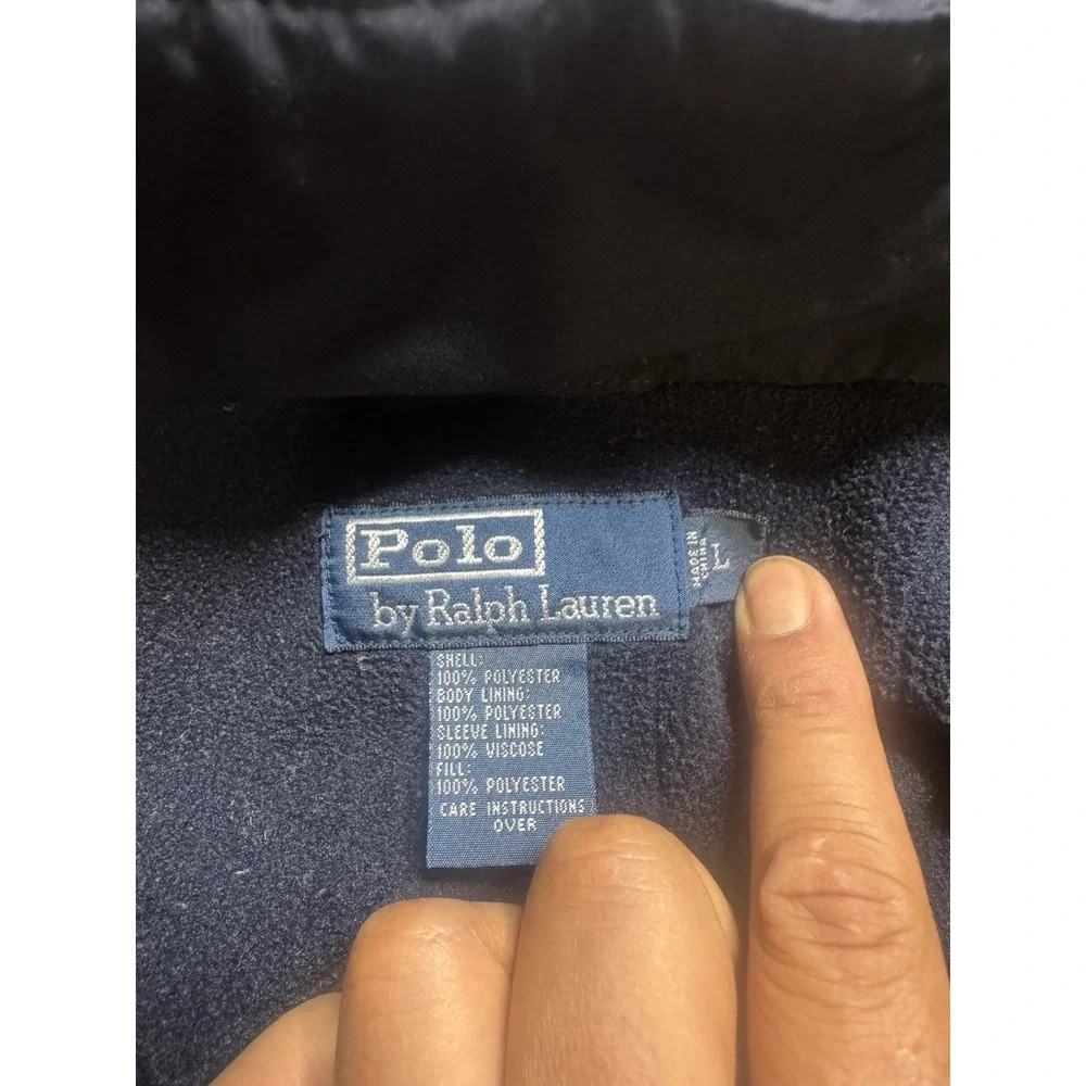 Polo Ralph Lauren Bomber‎ Jacket Men's Medium L blackFull Zip